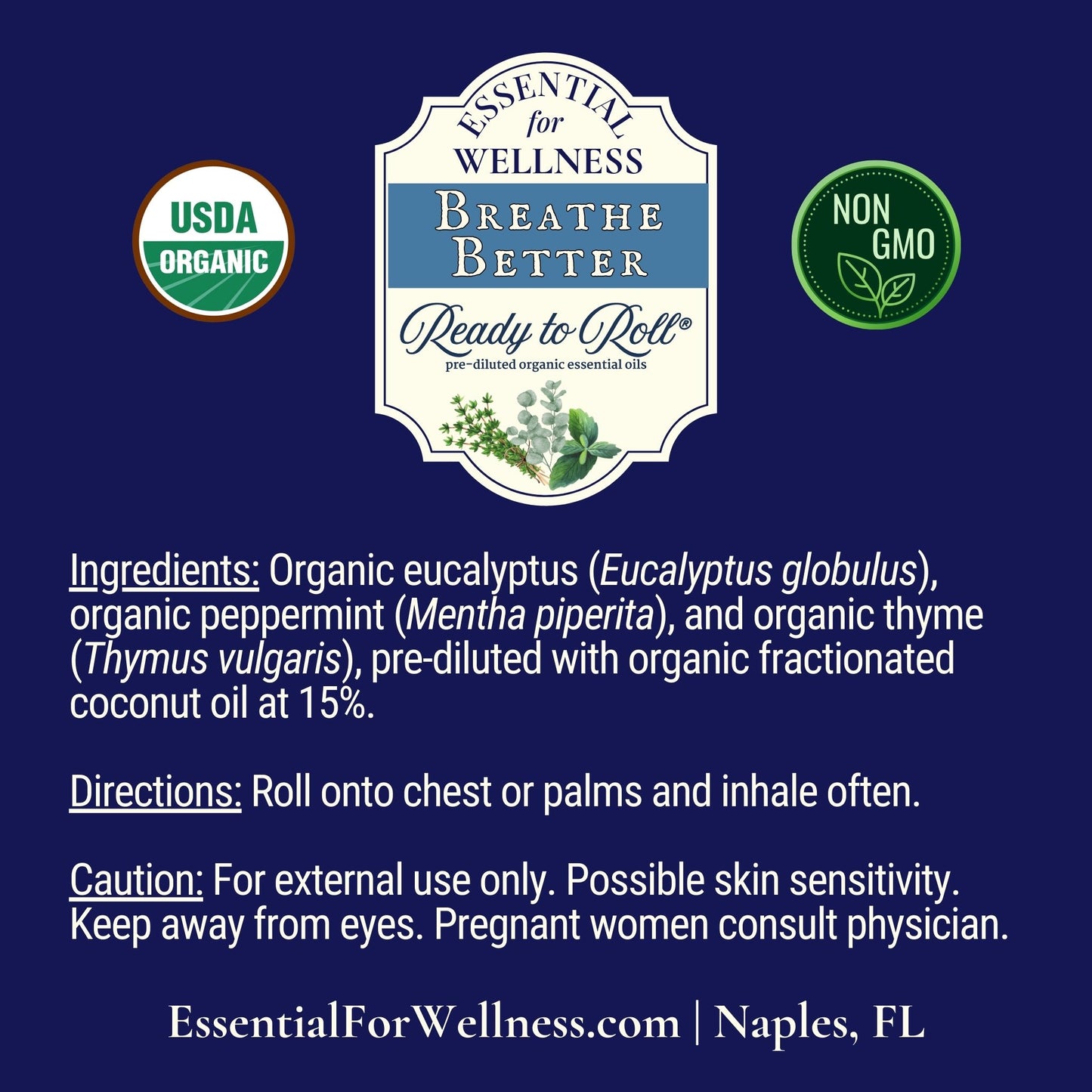 Breathe Better roll-on with eucalyptus and peppermint – Ready to Roll®