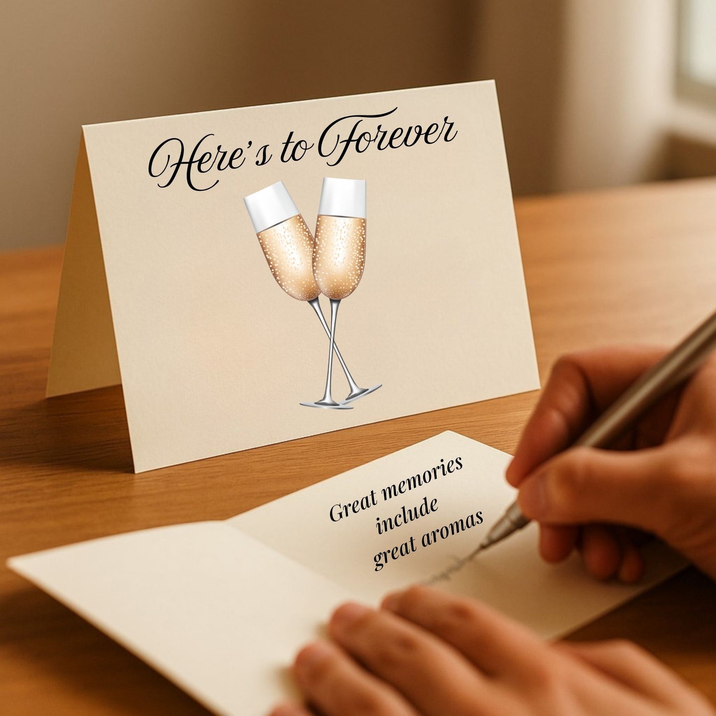 Cheers to Love – Add a FREE Wedding, Engagement, Anniversary Notecard
