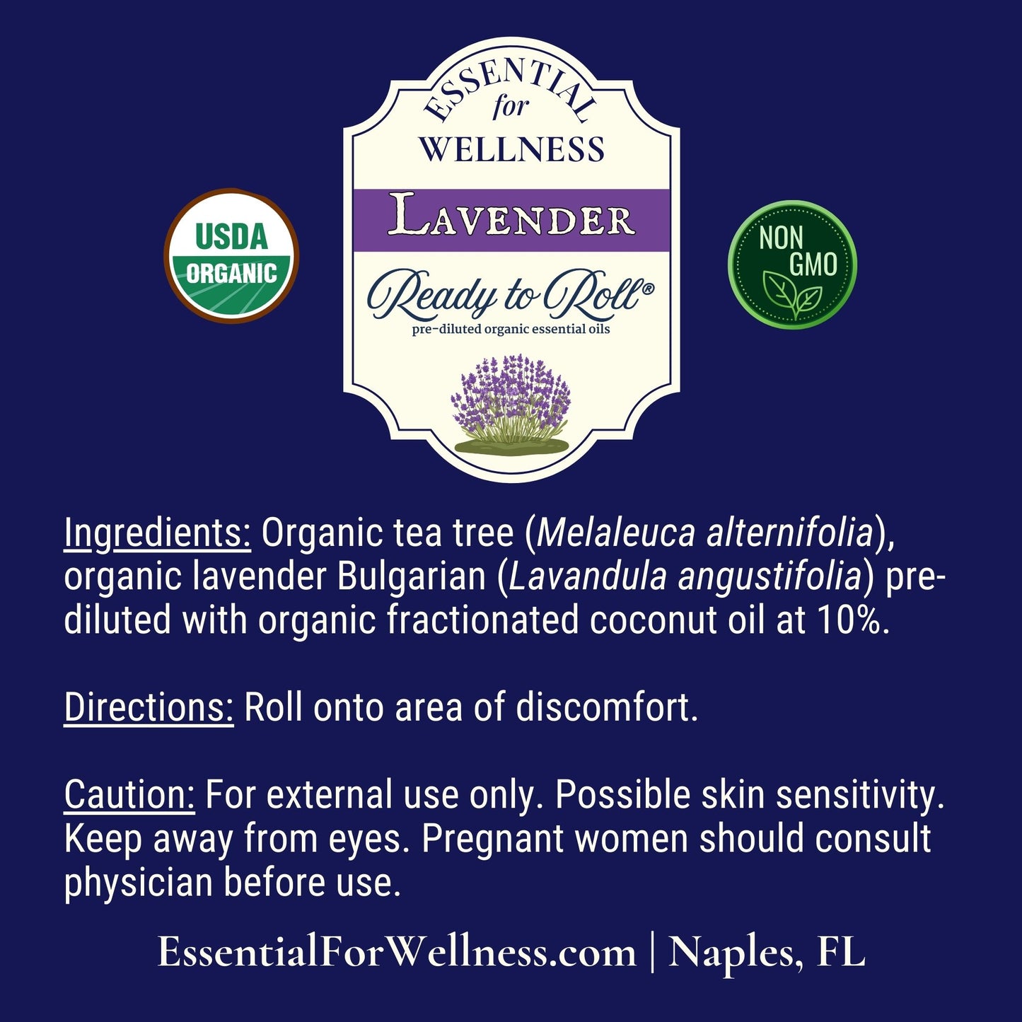 Lavender essential oil roll-on for calm and relaxation – Ready to Roll®