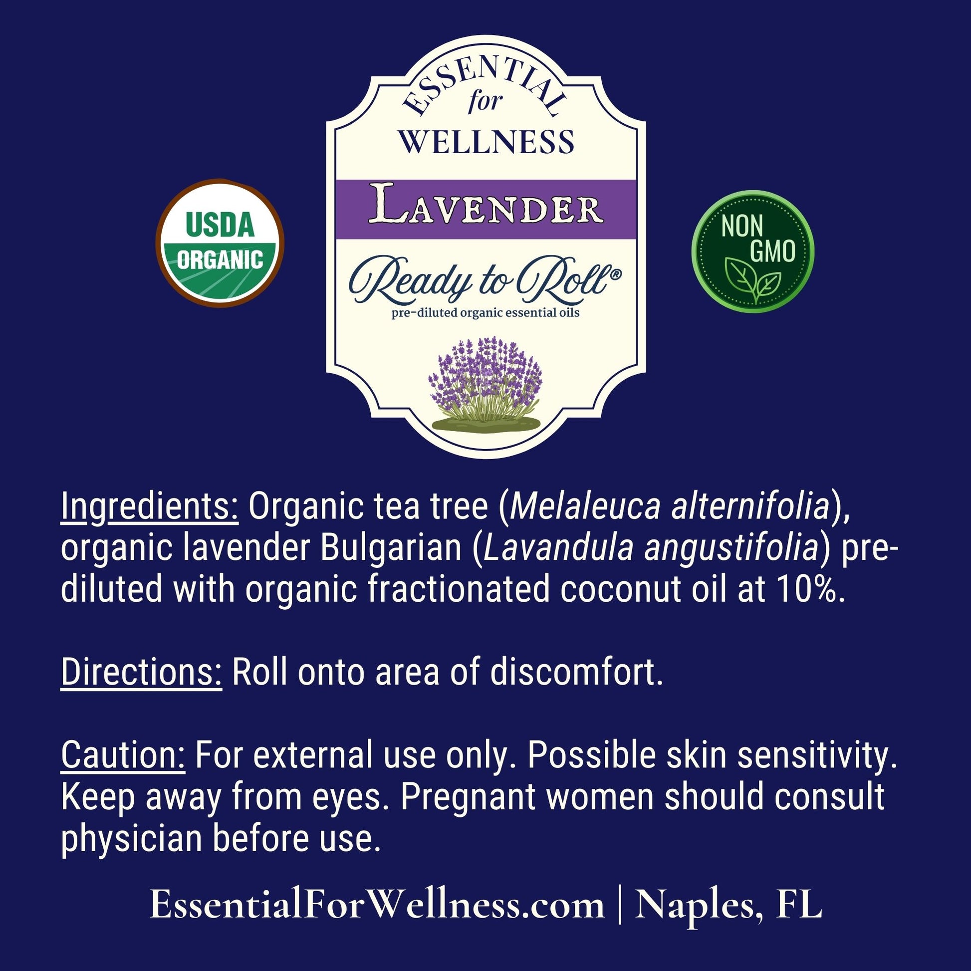 Lavender essential oil roll-on for calm and relaxation – Ready to Roll®