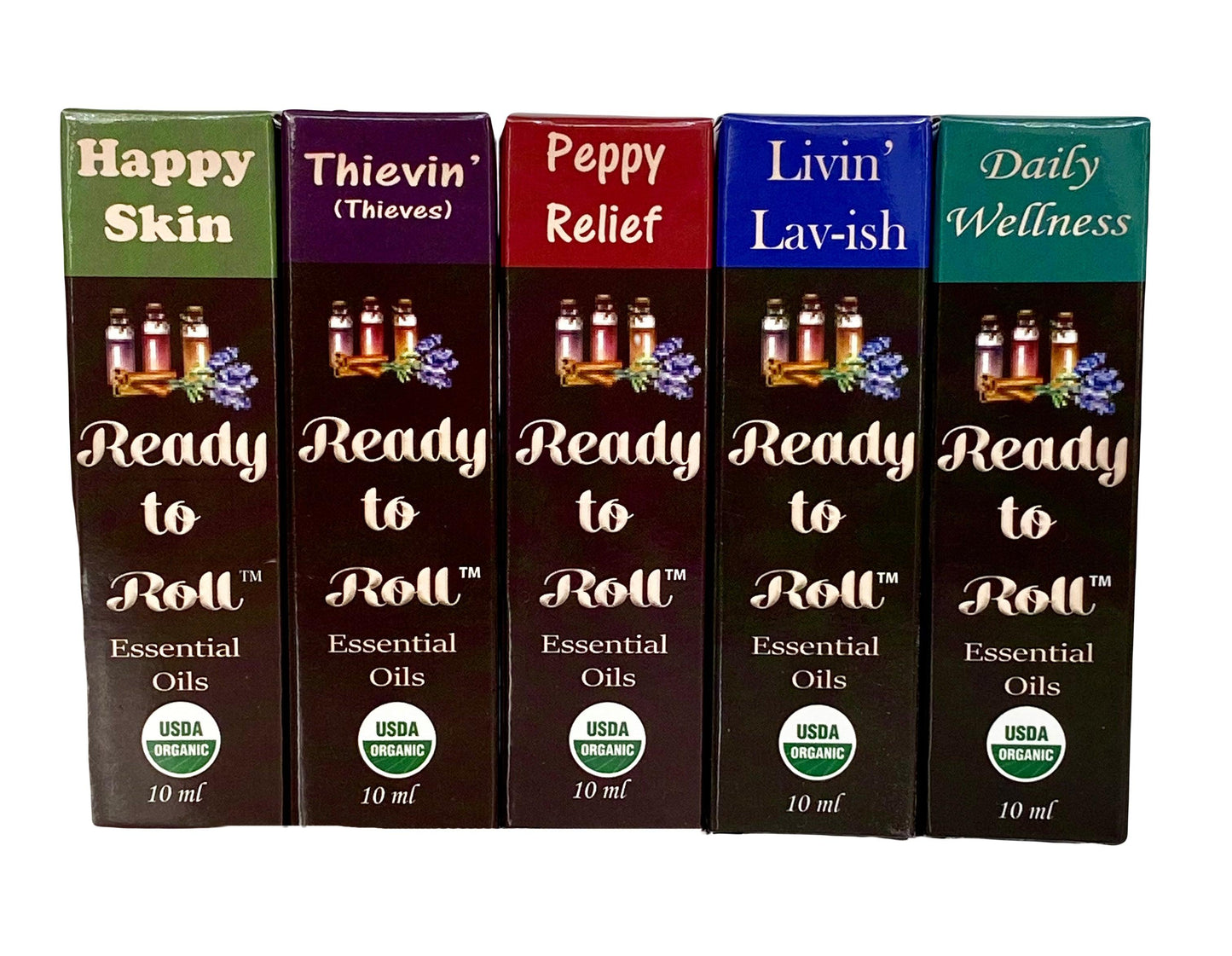 Organic Essential Oils in the Giftable Wellness Warrior Sampler Set by Ready to Roll®