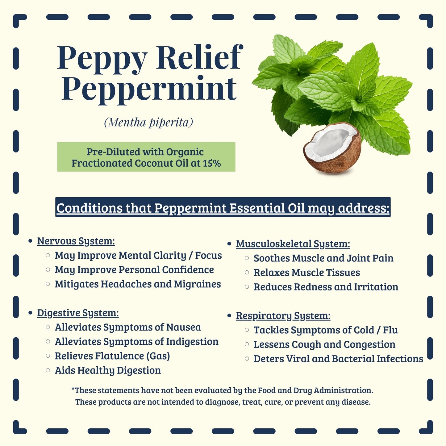 Peppy Relief peppermint oil traditional uses for clarity and digestion – Ready to Roll® by Essential for Wellness