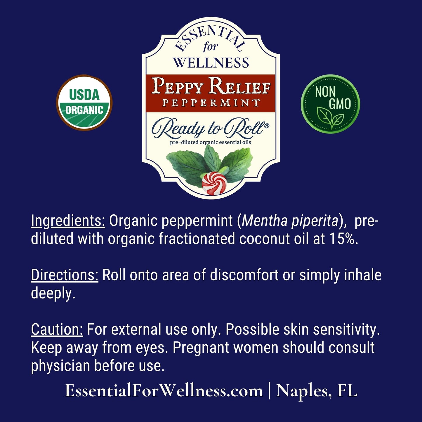 Peppy Relief roll-on with peppermint for cooling comfort – Ready to Roll®
