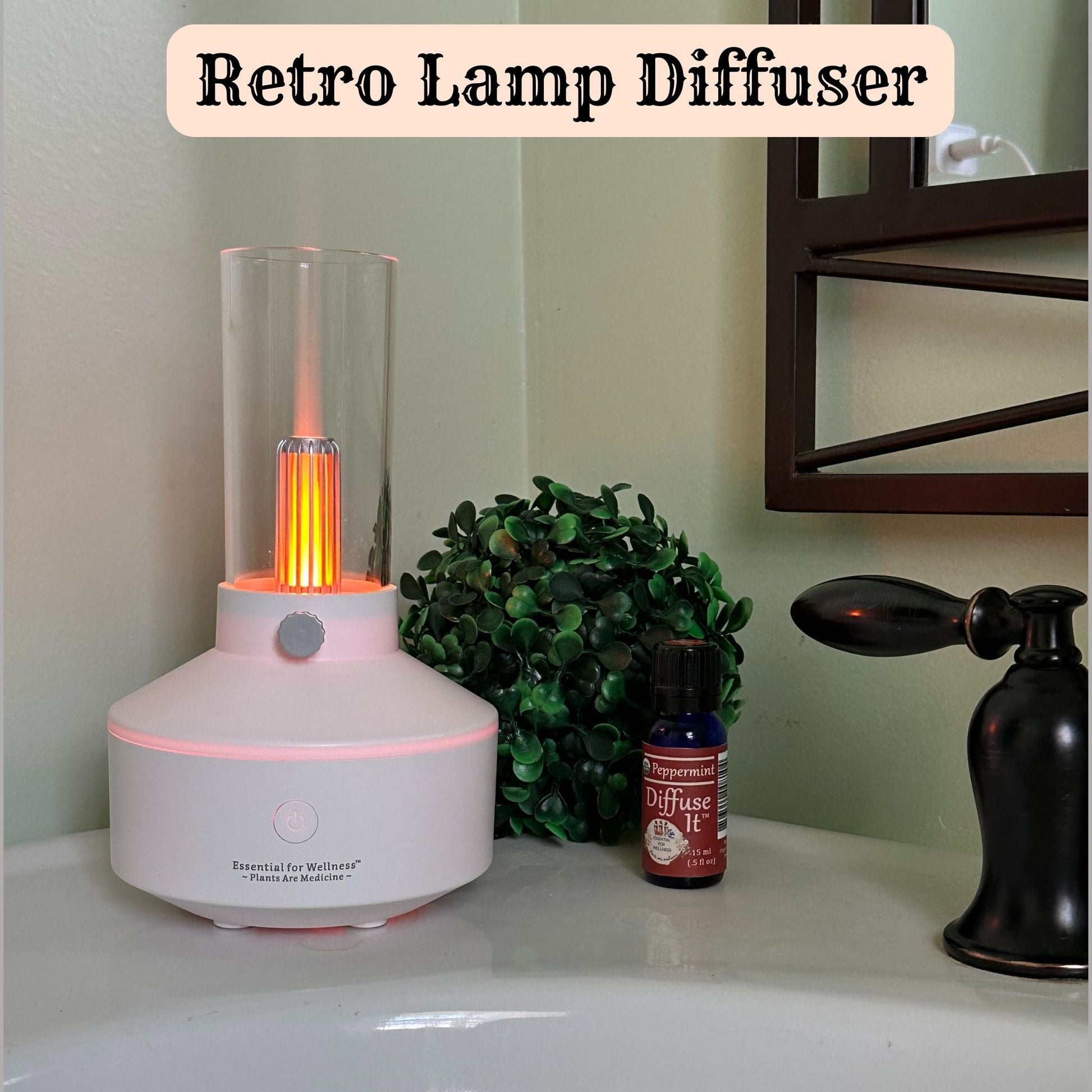 Retro Aromatherapy Lamp and Diffuser - Essential for Wellness
