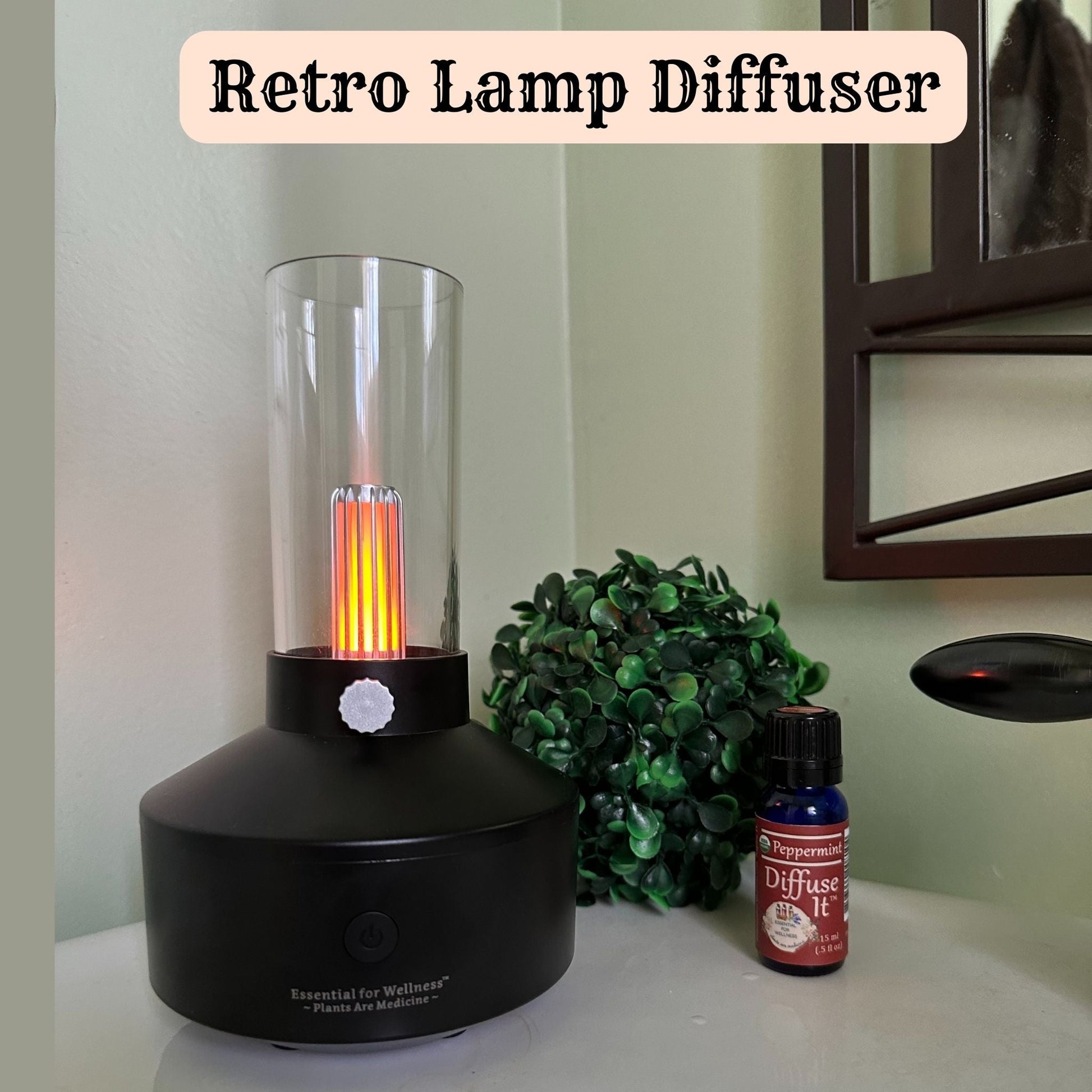 Retro Aromatherapy Lamp and Diffuser - Essential for Wellness