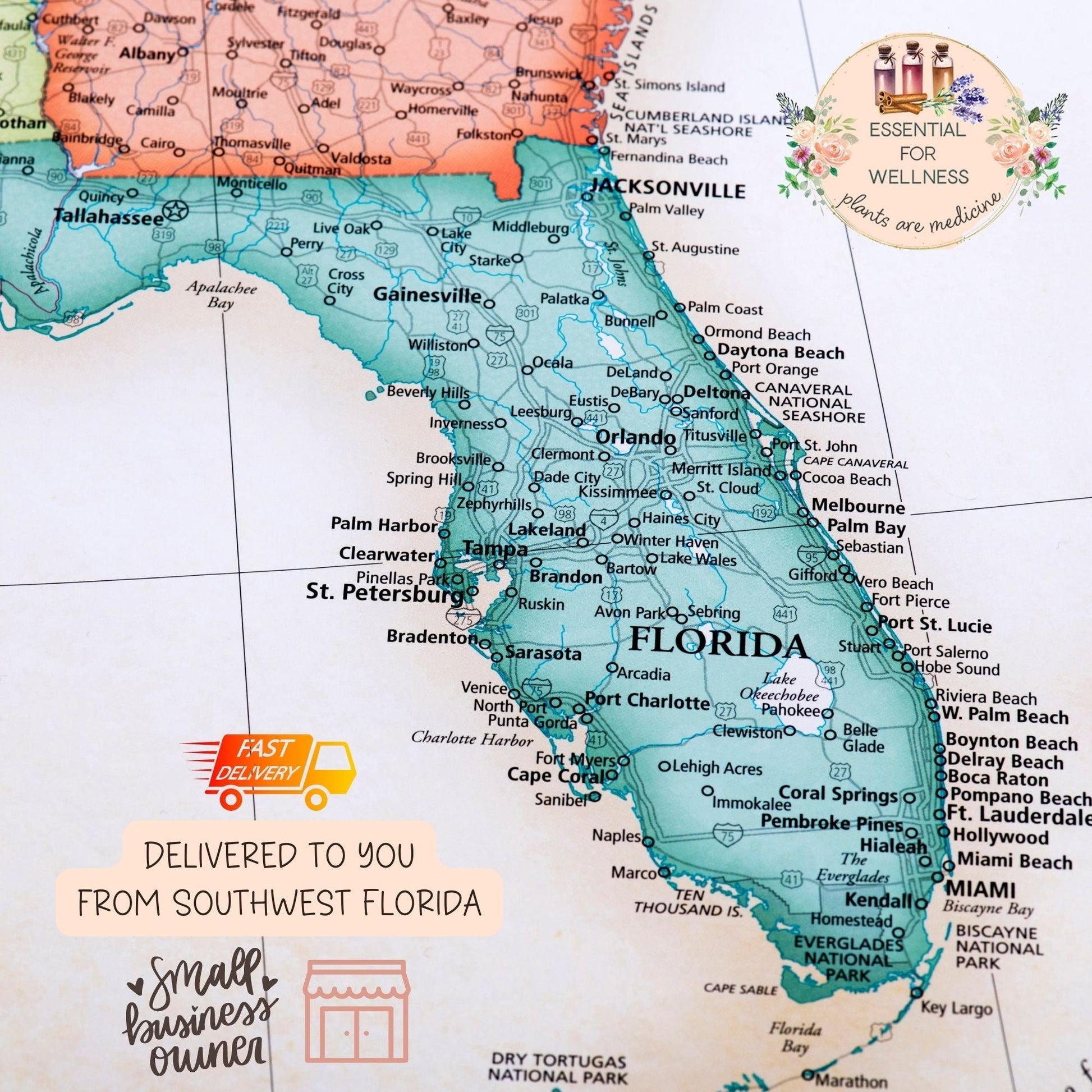 Small business owner in Southwest Florida map