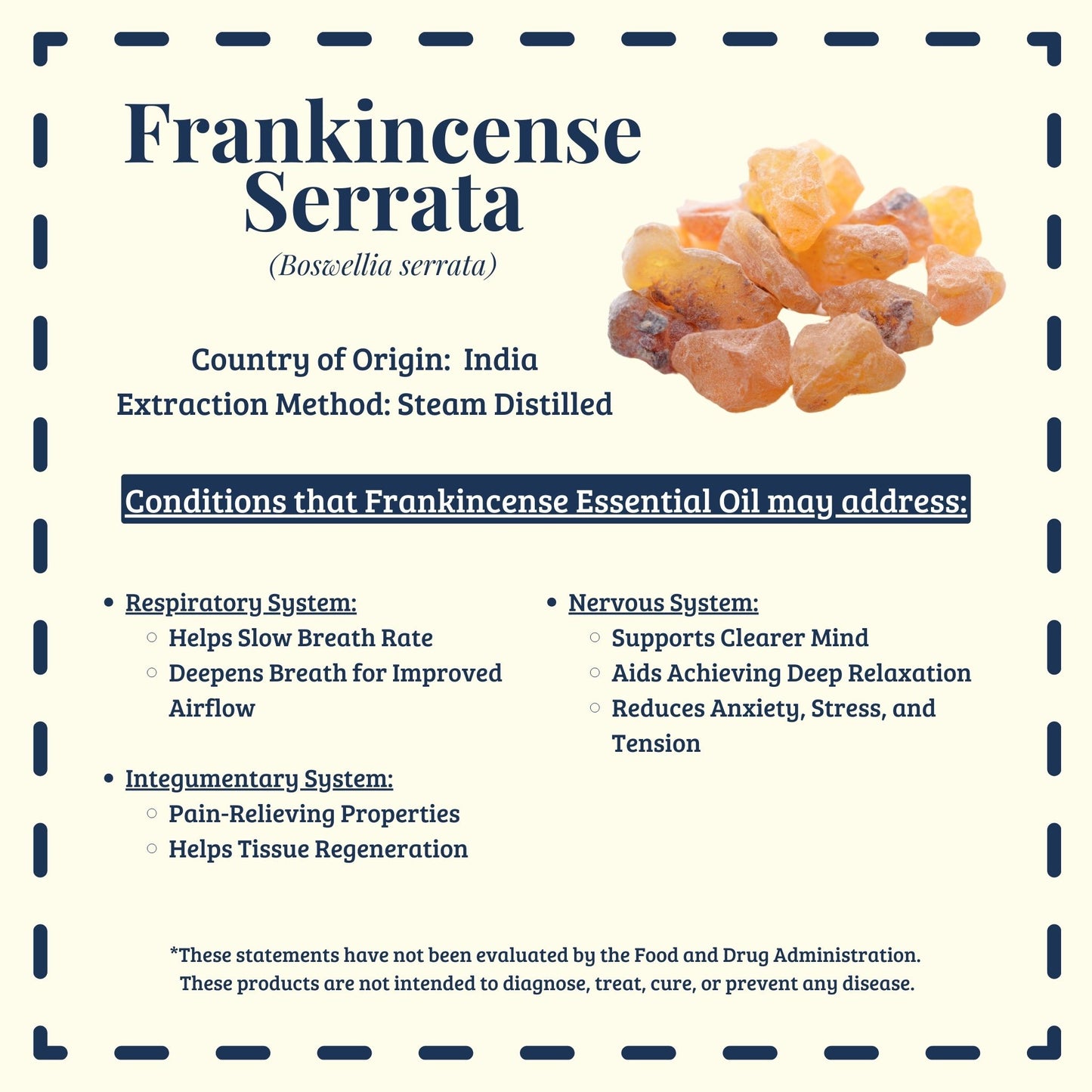 Frankincense Serrata essential oil traditional uses for calm and breath – Diffuse It® Essential for Wellness