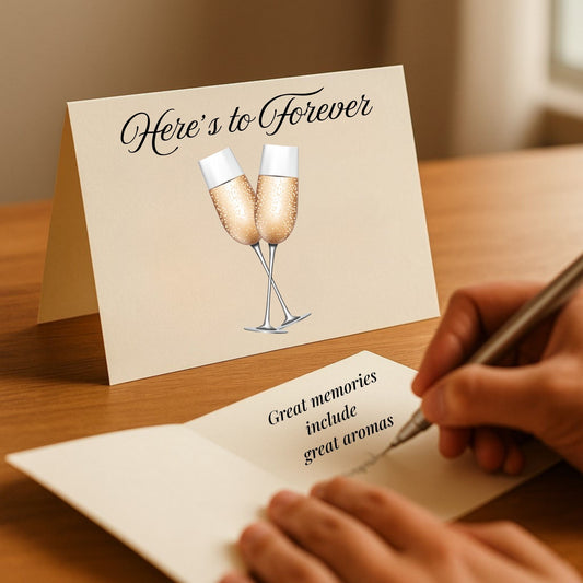 Cheers to Love – Add a FREE Wedding, Engagement, Anniversary Notecard