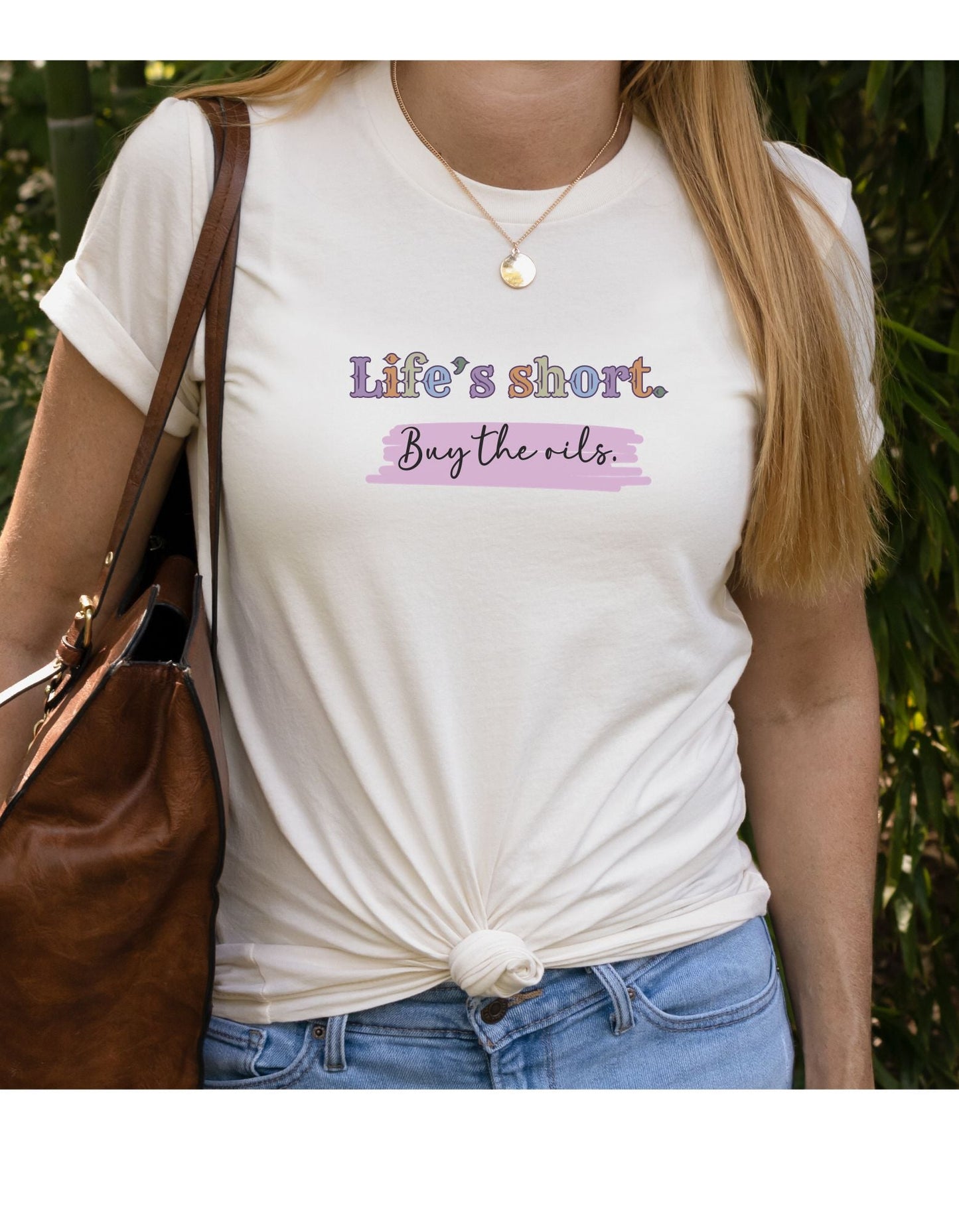 Life's Short Buy the Oils. Essential Oil Gifts. T-shirt for Essential Oil Fan. Essential Oil Coach Tshirt. Gifts for Her. Mom Gift.