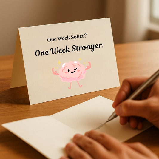 One Week Sober – FREE Notecard for Wellness & Recovery Support