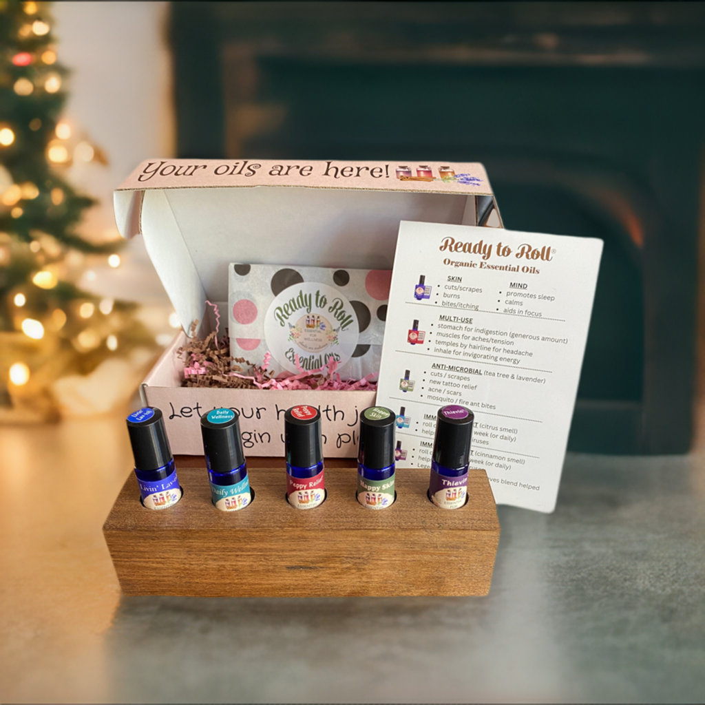 Organic Essential Oils in the Giftable Wellness Warrior Sampler Set by Ready to Roll®