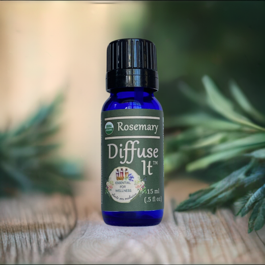 Organic Rosemary Essential Oil by Diffuse It™