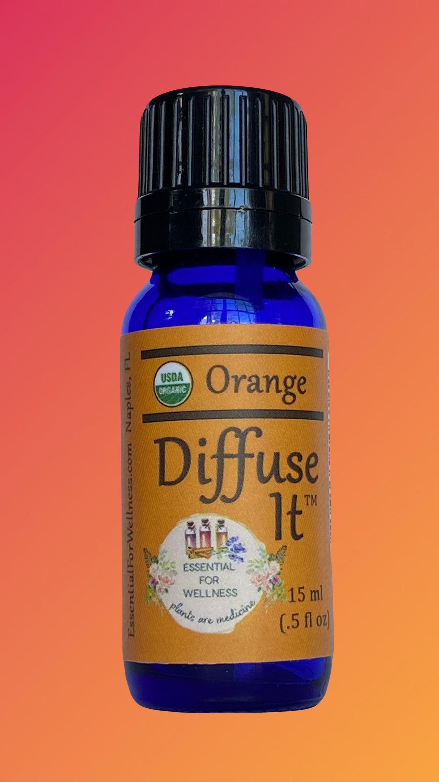 Organic Sweet Orange Essential Oil by Diffuse It™