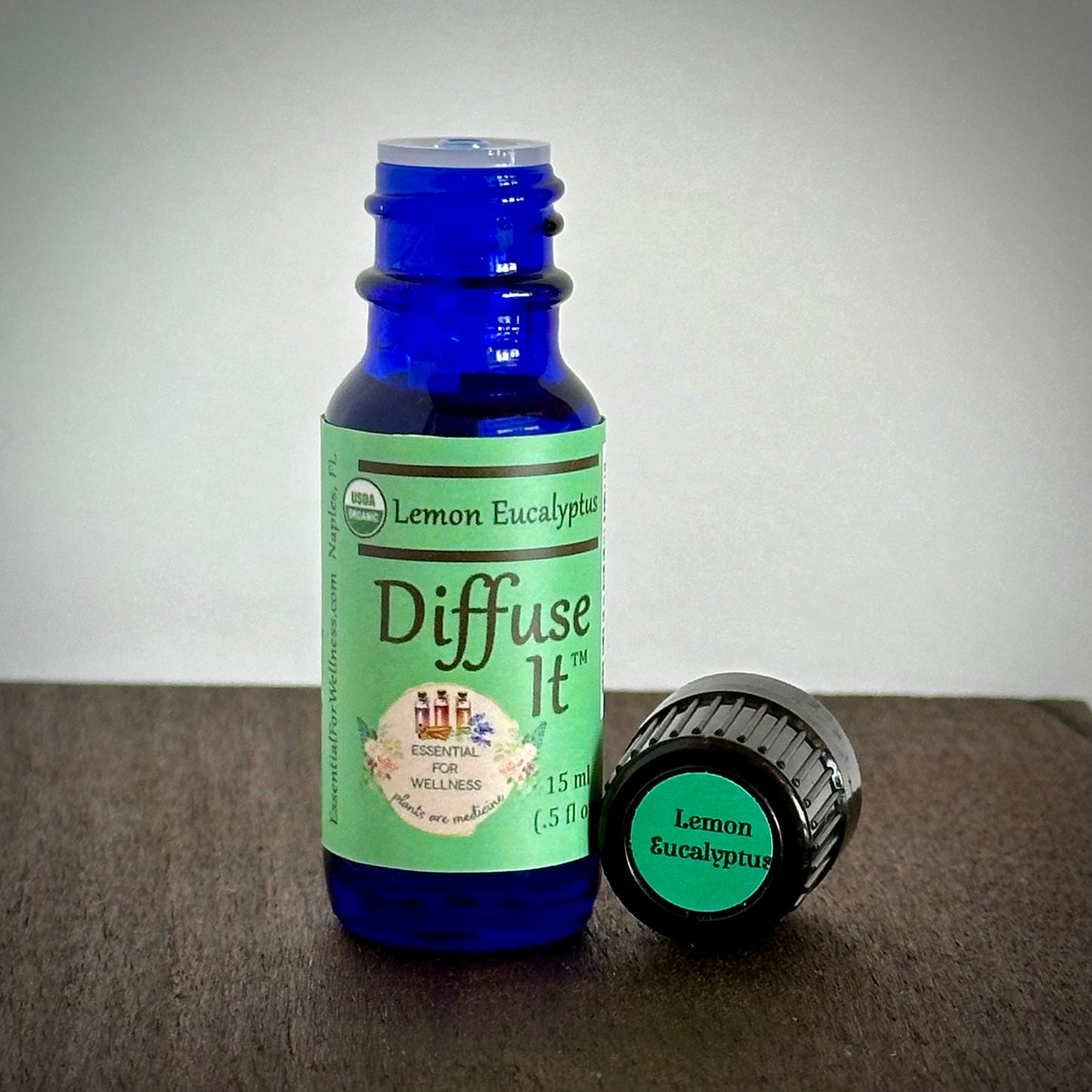 Organic Lemon Eucalyptus Essential Oil by Diffuse It® (15 mL)