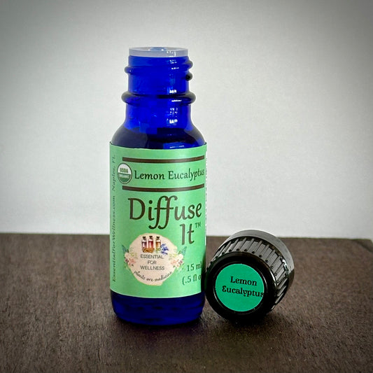 Organic Lemon Eucalyptus Essential Oil by Diffuse It® (15 mL)