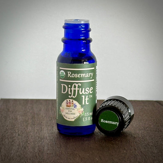 Organic Rosemary Essential Oil by Diffuse It® (15 mL)