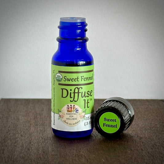 Organic Sweet Fennel Essential Oil by Diffuse It®