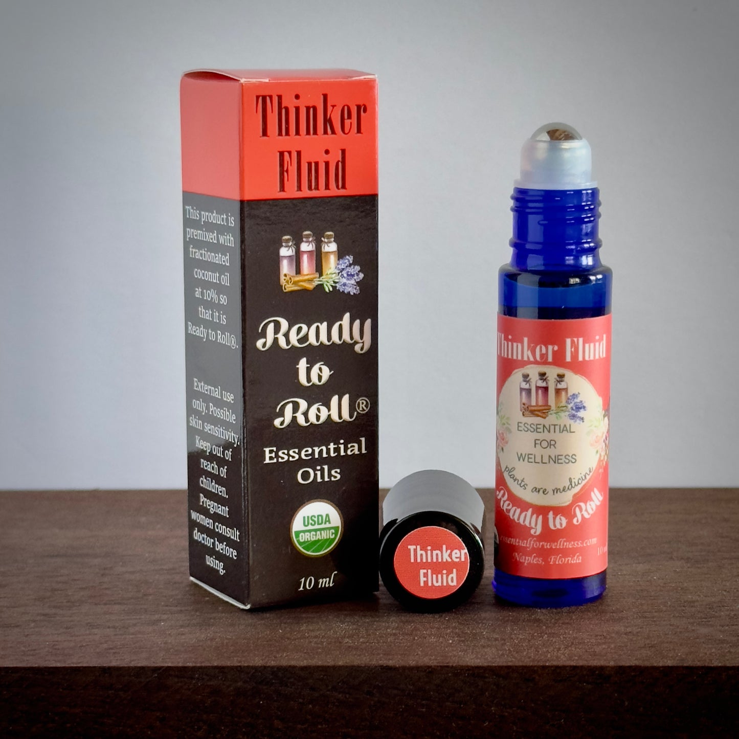 Ready to Roll® Thinker Fluid Organic Essential Oil Focus Blend