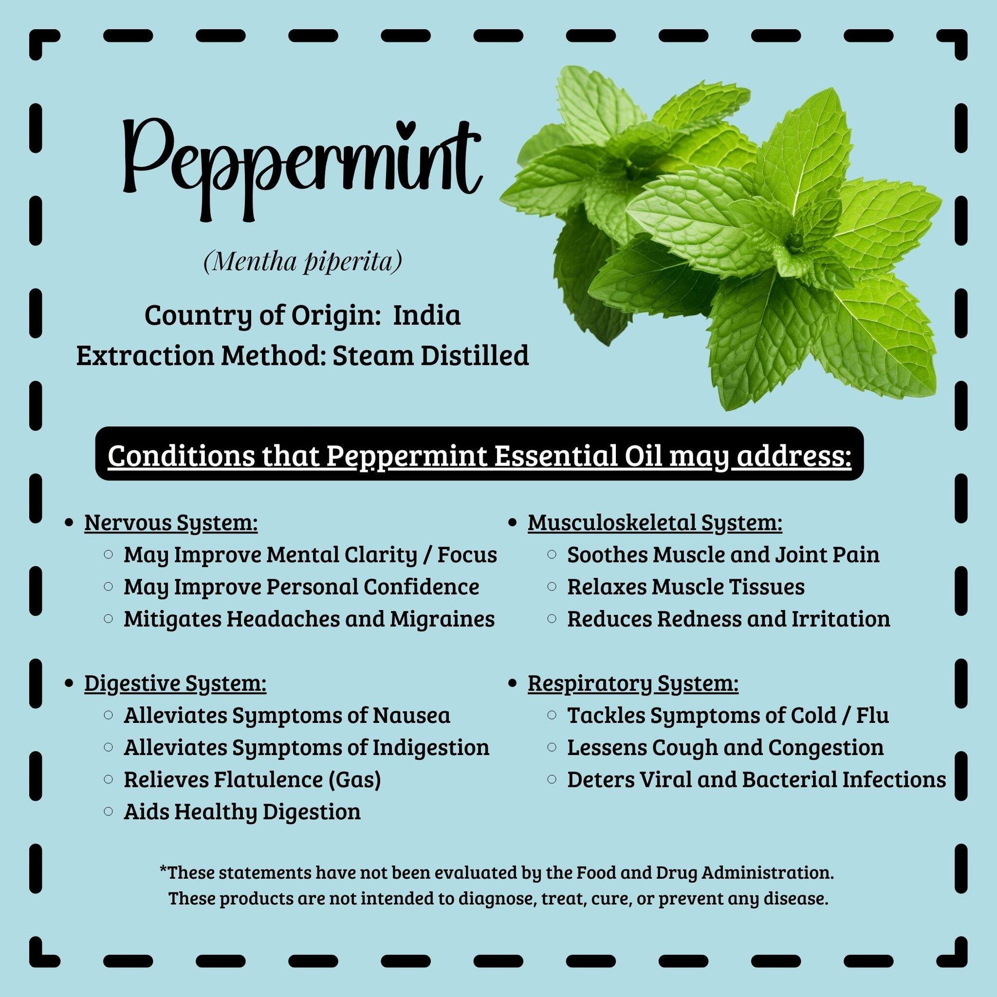 Refreshing Benefits of Peppermint Organic Essential Oil by Diffuse It