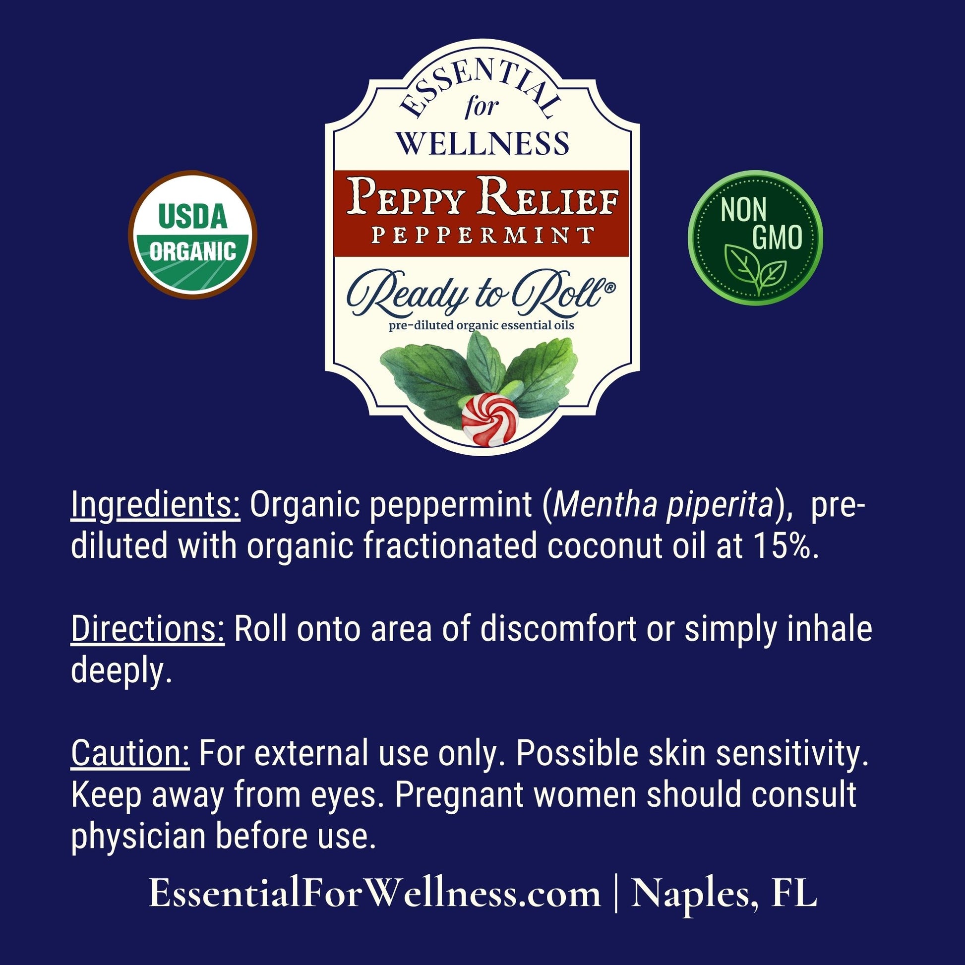 Peppy Relief roll-on with peppermint for cooling comfort – Ready to Roll®
