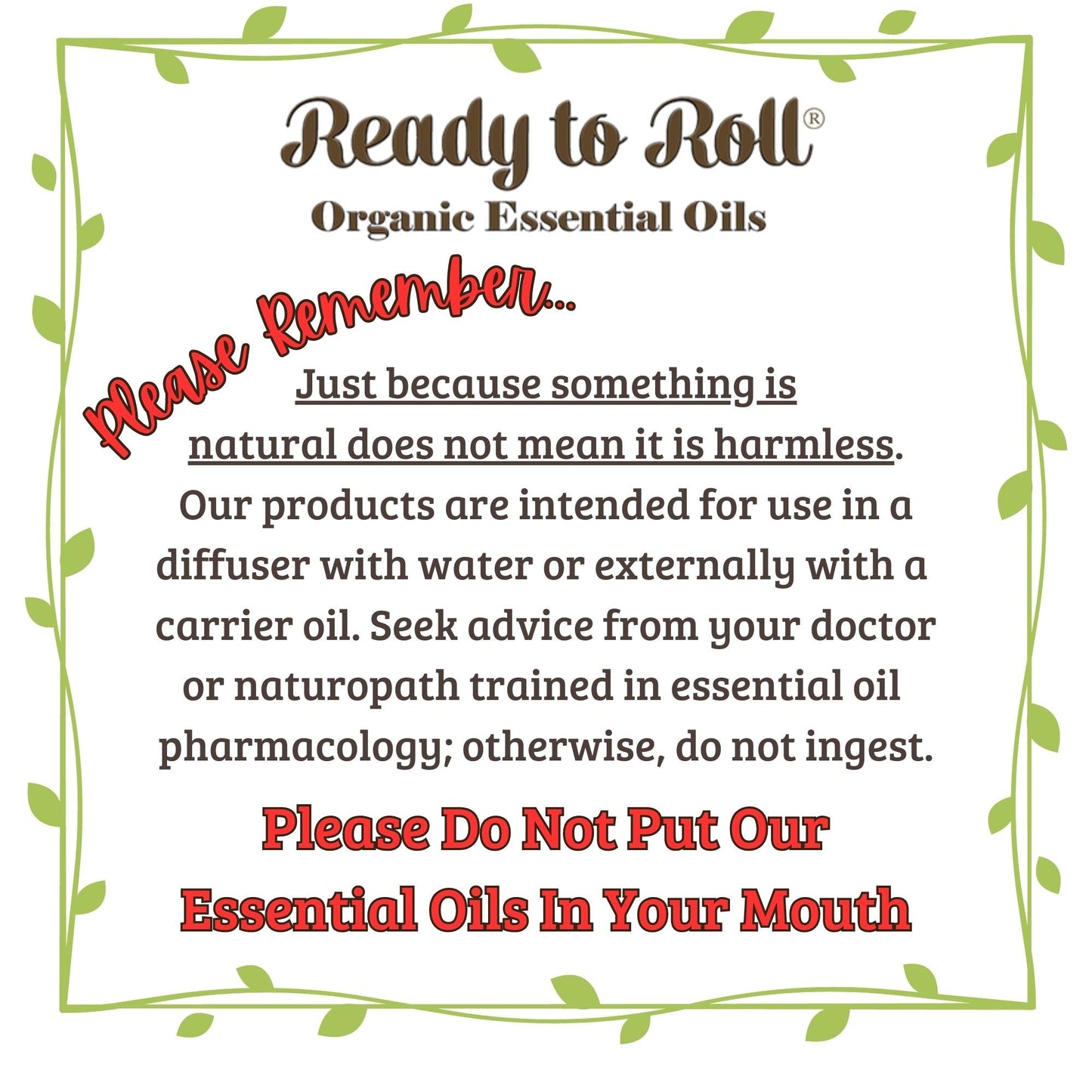 Ready to Roll® Everglades Snake Oil Organic Essential Oil Blend