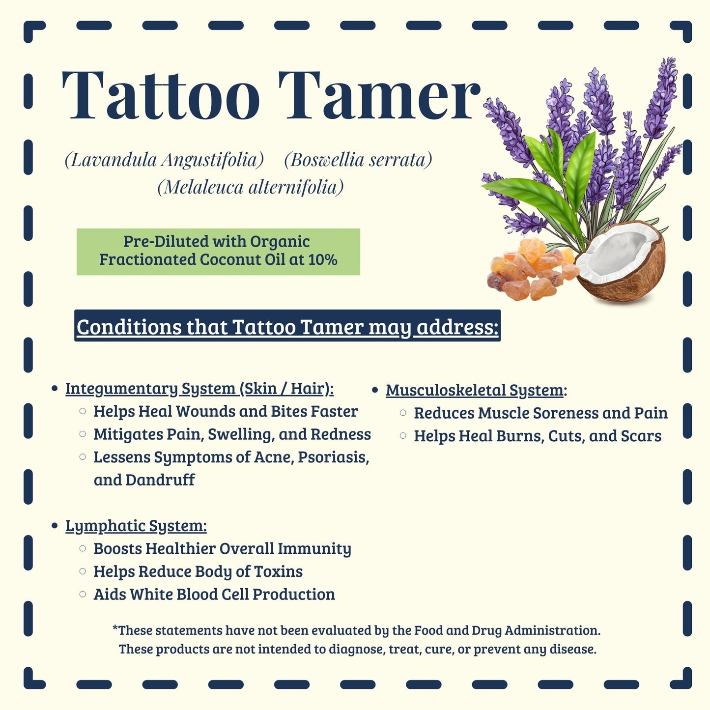Tattoo Tamer essential oil blend traditional skin uses – Ready to Roll® by Essential for Wellness