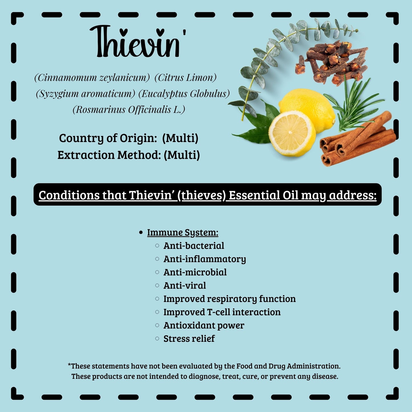 Immune Supporting Benefits of Thievin' (thieves) Organic Essential Oil Blend from Diffuse It.