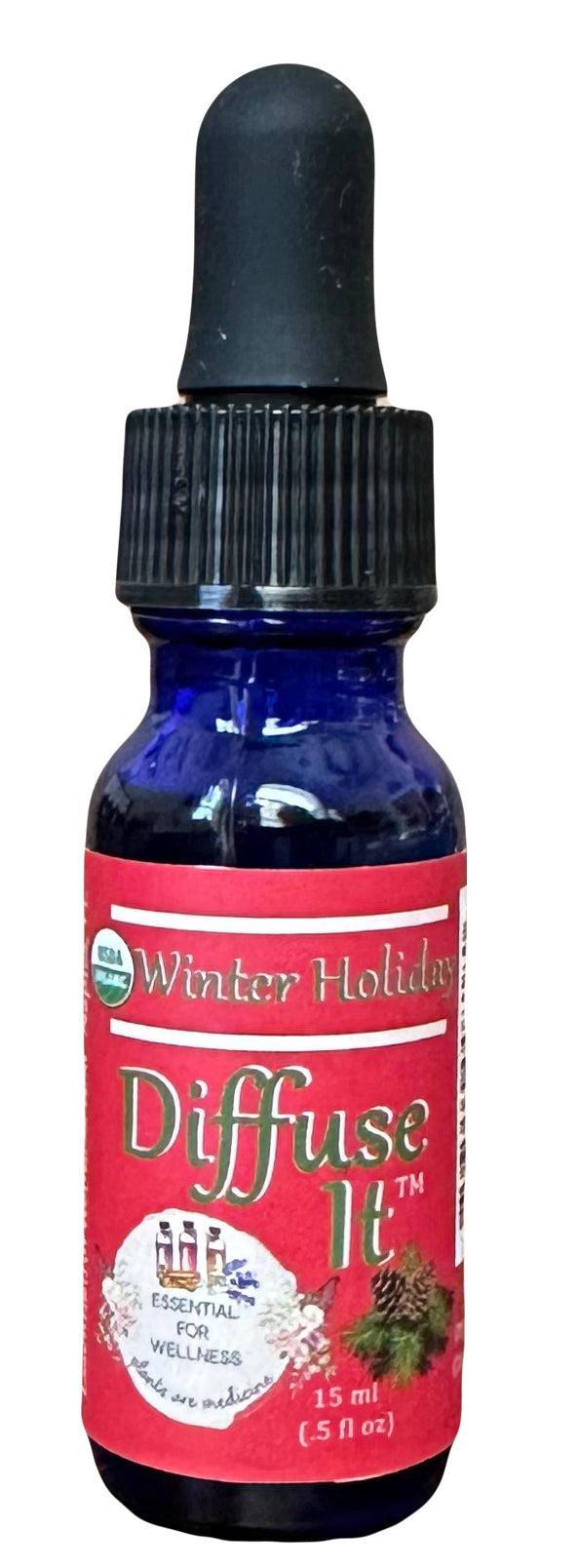 Winter Holiday Organic Essential Oil Blend by Diffuse It® - Essential for Wellness