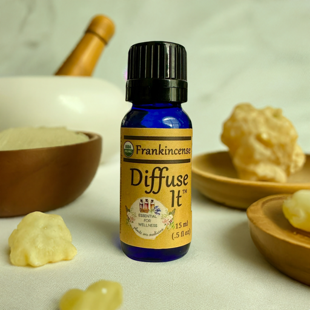 Organic Frankincense Serrata Essential Oil by Diffuse It® (15 mL) - Essential for Wellness