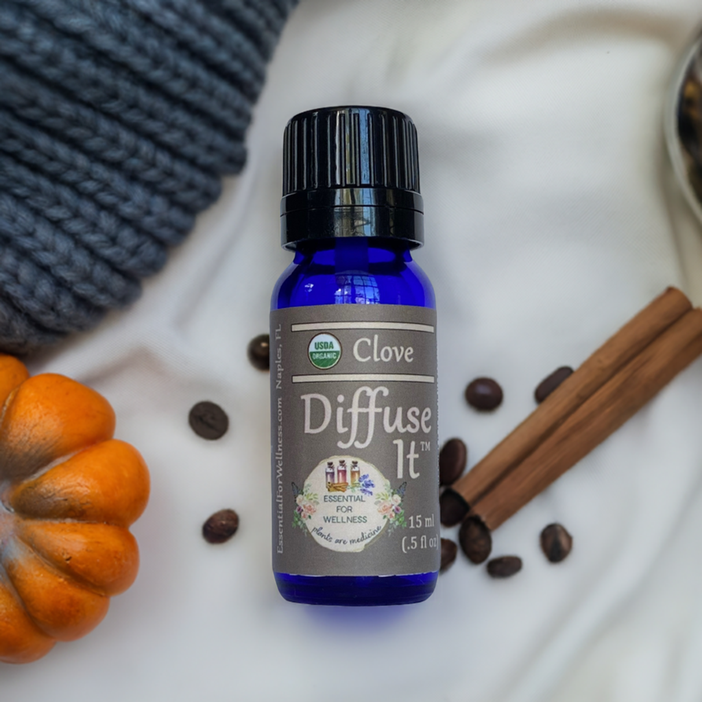 Organic Clove Bud Essential Oil by Diffuse It® (15 mL) - Essential for Wellness