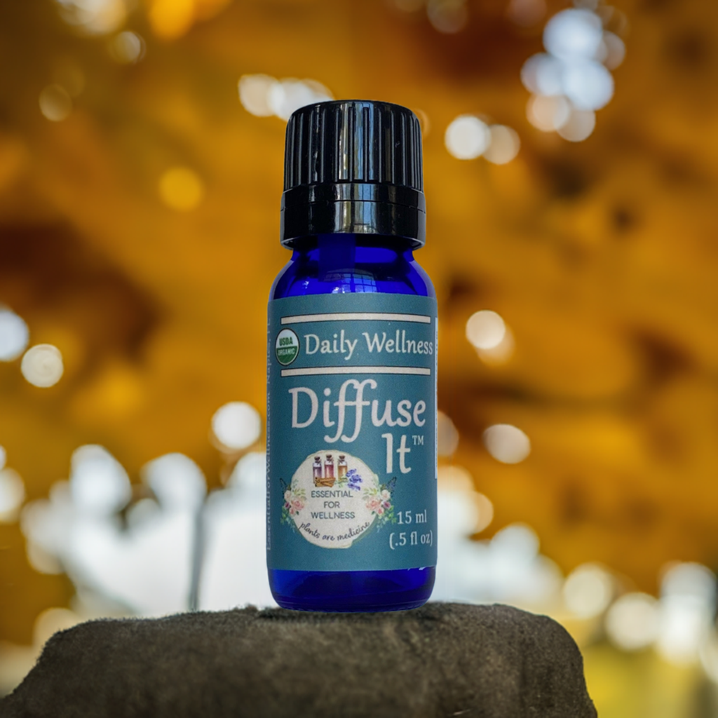 Organic Daily Wellness Essential Oil by Diffuse It® (15 mL) - Essential for Wellness