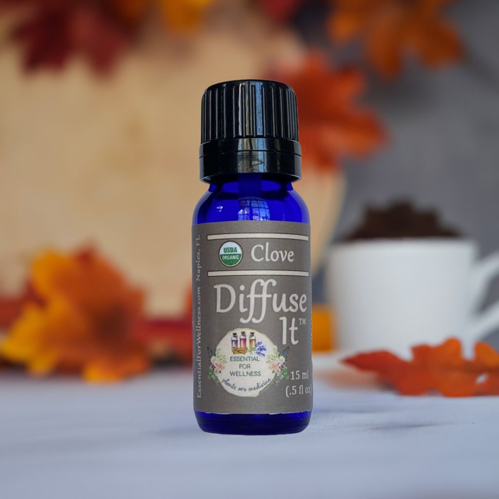 Organic Clove Bud Essential Oil by Diffuse It® (15 mL) - Essential for Wellness